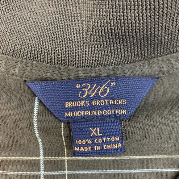 Brooks Brothers Polo Shirt Mens XL Extra Large Moss Green Cotton Short Sleeve - Picture 4 of 13